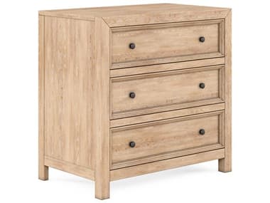 A.R.T. Furniture Post 30" Wide 3-Drawers Beige Ash Wood Nightstand AT2881402355