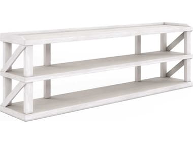 A.R.T. Furniture Post 90" Pine Wood Accent White Media Console AT2884232655