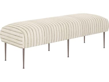 A.R.T. Furniture Blanc 62" Bronze Fabric Upholstered Accent Bench AT2891491040