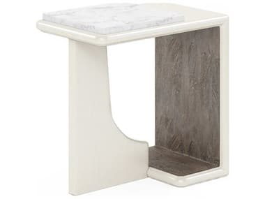 A.R.T. Furniture Blanc 20" Rectangular Marble Alabaster End Table AT2893081040