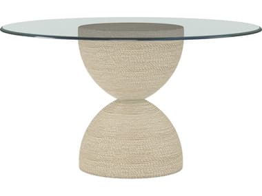 A.R.T. Furniture Cotiere 54&quot; Round Glass Linen Dining Table AT299225000154