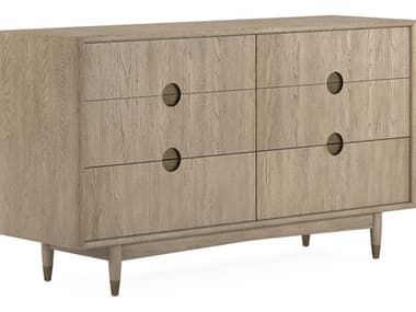 A.R.T. Furniture Finn 68" Wide 6-Drawers Brown Parrawood Double Dresser AT3131312803