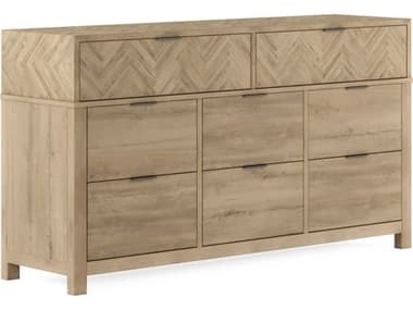 A.R.T. Furniture Garrison 70" Wide 8-Drawers 
Beige Parrawood Triple Dresser AT3221301302