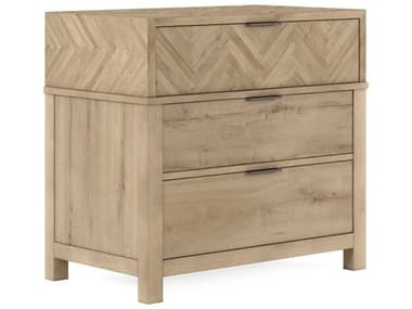 A.R.T. Furniture Garrison 32" Wide 3-Drawers Beige Parrawood Nightstand AT3221401302