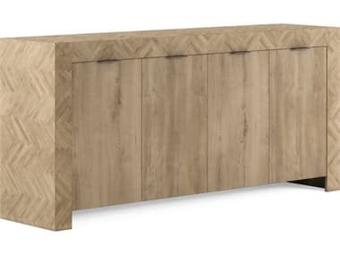 A.R.T. Furniture Garrison 78" Wide Washed Oak Beige Parrawood Sideboard AT3222521302