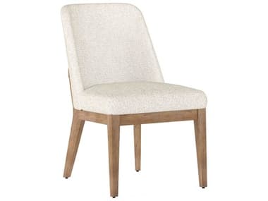 A.R.T. Furniture Portico Fabric Parrawood White Upholstered Side Dining Chair AT3232043335