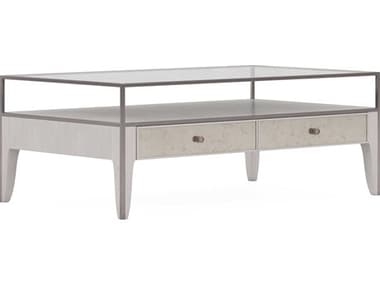 A.R.T. Furniture Mezzanine 48" Rectangular Glass Dove Gray Cocktail Table AT3253202249