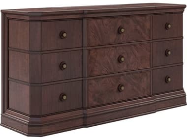 A.R.T. Furniture Revival 73" Wide 9-Drawers Brown Rubberwood Triple Dresser AT3281311730