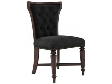 A.R.T. Furniture Revival Rubberwood Black Fabric Upholstered Side Dining Chair AT3282061730