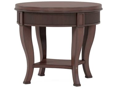 A.R.T. Furniture Revival 28" Round Wood Napa Mahogany End Table AT3283031730