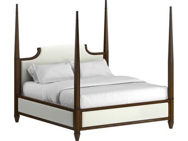 A.R.T. Furniture Eave Brown Parrawood Upholstered King Four Poster Bed AT3361261860