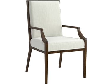 A.R.T. Furniture Eave Parrawood White Upholstered Arm Dining Chair AT3362071860