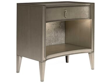 A.R.T. Furniture Cove 28" Wide 1-Drawer Silver Rubberwood Nightstand AT3491402743