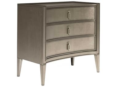 A.R.T. Furniture Cove 28" Wide 3-Drawers Silver Rubberwood Nightstand AT3491412743