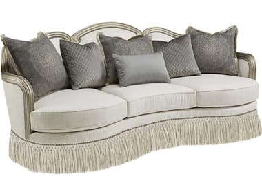 A.R.T. Furniture Giovanna 96" Bezel Beige Fabric Upholstered Sofa AT5095015727AB