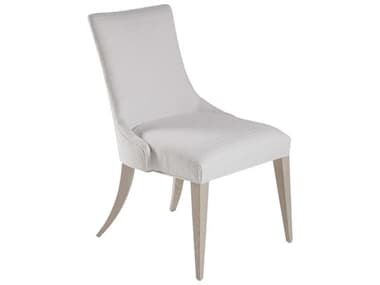 Artistica Mar Monte Oak Wood White Fabric Upholstered Side Dining Chair ATS01230088001