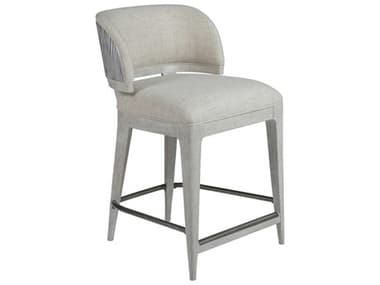 Artistica Signature Designs Olivia Silver Leaf Fabric Upholstered Counter Stool ATS01232689501