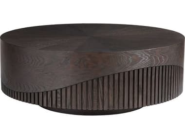Artistica Signature Designs Nightfall 44" Round Wood Rich Mocha Brown Cocktail Table ATS012332943
