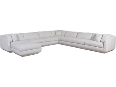 Artistica Upholstery Veronica 174" Wide White Fabric Upholstered Sectional Sofa ATS01241150S40