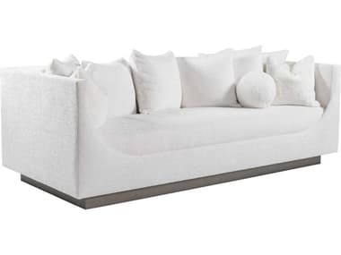 Artistica Upholstery Claudette 94" Driftwood White Fabric Upholstered Sofa ATS01241333141