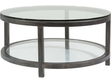 Artistica Metal Designs Per Se 40" Round Glass Cocktail Table ATS201394344