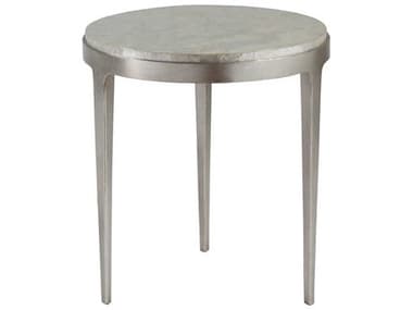 Artistica Gravitas Round White Capiz Shell With Champagne End Table ATS2050950