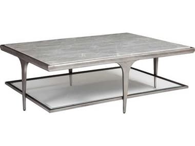 Artistica Zephyr &quot; Rectangular Stone White Cocktail Table ATS2097945