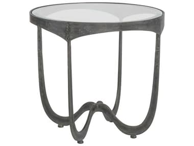 Artistica Metal Designs Sophie 26" Round Glass End Table ATS223295344