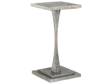 Artistica Signature Designs Montreaux 12" Square Silver Leaf Forged Nickel End Table ATS2252950