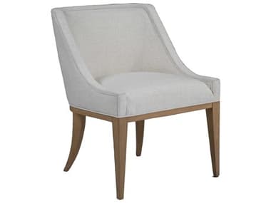 Artistica Simpatico Oak Wood White Upholstered Armless Dining Chair ATS237088001