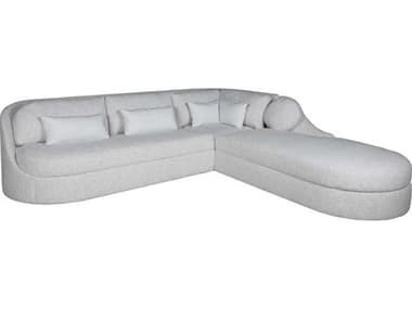 Artistica Upholstery Ava Gray Upholstered Sectional Sofa ATS241650S60