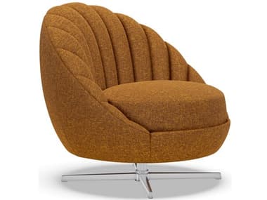Artistica Upholstery Lucille Swivel Brown Accent Chair ATS263411PSW44