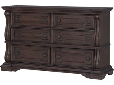 Avalon Furniture 6-Drawers Brown Hardwood Double Dresser AVLB00284DC