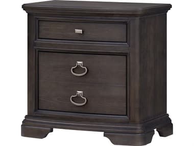 Avalon Furniture 3-Drawers Brown Acacia Wood Nightstand AVLB00566TS