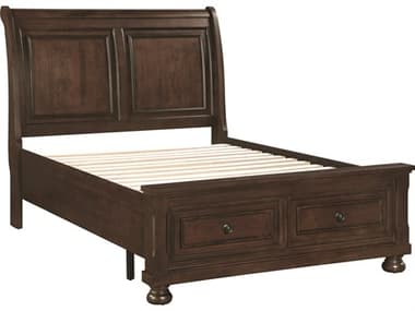 Avalon Furniture Brown Cherry Pine Wood Full Sleigh Bed AVLB00961JB46