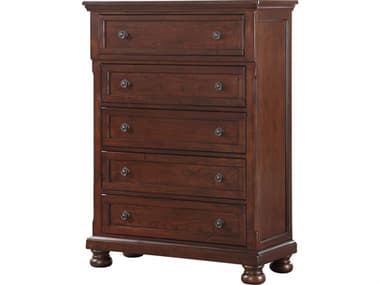 Avalon Furniture Lightly Distressed Soft Brown Cherry Pine Wood Accent Chest AVLB00961JBC