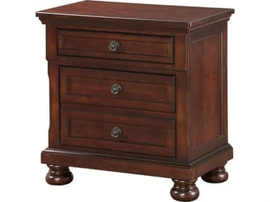 Avalon Furniture 3-Drawers Pine Wood Nightstand AVLB00961JBN