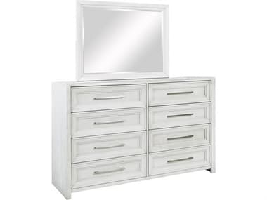 Avalon Furniture Rubberwood Double Dresser and Mirror Set AVLB00967DSET