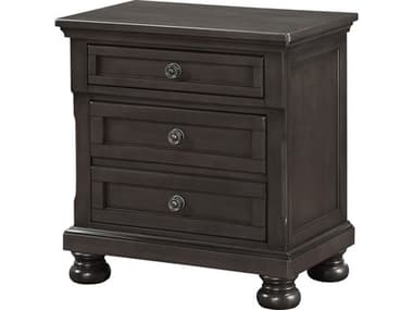 Avalon Furniture 3-Drawers Pine Wood Nightstand AVLB01061JBN