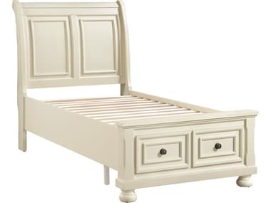 Avalon Furniture White Pine Wood Twin Sleigh Bed AVLB01163JB33