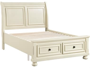 Avalon Furniture White Pine Wood Full Sleigh Bed AVLB01163JB46