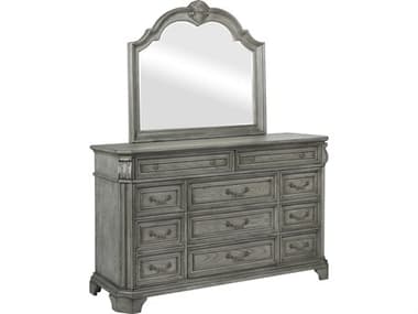 Avalon Furniture Oak Wood Dresser and Mirror Set AVLB01550DCSET