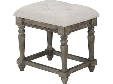 Avalon Furniture Grey Upholstered Accent Stool AVLB01623VNB
