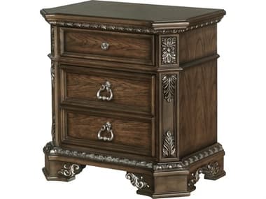 Avalon Furniture 3-Drawers Poplar Wood Nightstand AVLB01920NC