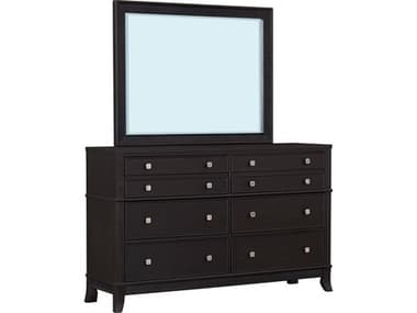 Avalon Furniture 6-Drawers Poplar Wood Double Dresser and Mirror Set AVLB0194ADSET