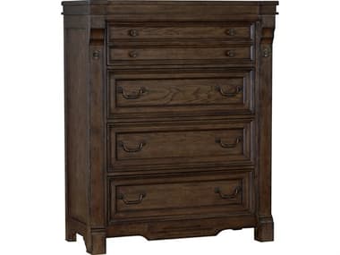 Avalon Furniture Warm Brown Oak Rubberwood Accent Chest AVLB02122C