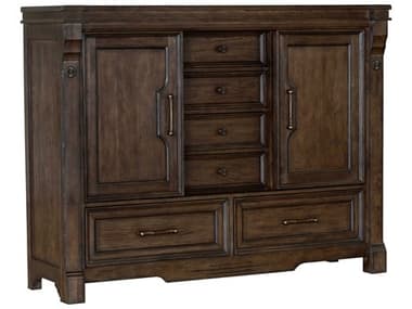 Avalon Furniture Warm Brown Oak Rubberwood Accent Chest AVLB02122DC