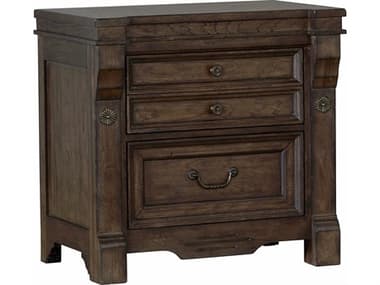 Avalon Furniture 3-Drawers Rubberwood Nightstand AVLB02122N