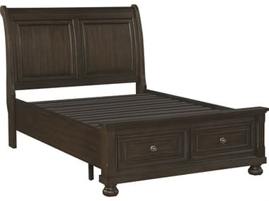 Avalon Furniture Acacia Brown Wood Full Sleigh Bed AVLB02255JB46