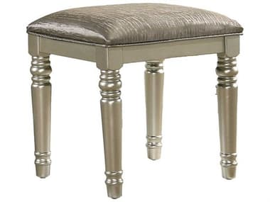 Avalon Furniture Silver Upholstered Accent Stool AVLB0846JVS